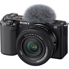 SONY Câmera Vlogging ZV-E10 + PZ 16-50mm f/3.5-5.6 OSS II
