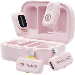 HOLLYLAND Lark A1 (2TX + 2RX [USB-C + Lightning]) - Duo Combo Cloud Pink