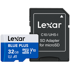 LEXAR BluePlus MicroSDHC 100MB/s V10 U3 UHS-I - 32GB