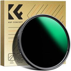 K&F CONCEPT Filtro Densidade Vari&aacute;vel ND3-ND1000 NANO-D Series &ndash; 58mm