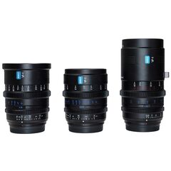 SIRUI Kit 3 Objetivas Vision Prime 1 Cine Full Frame 15mm/75mm/150mm com Baioneta Intercambeável - Preto