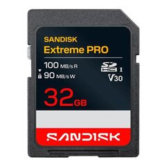 SANDISK Extreme Pro SDHC 100MB/s Classe10 V30 U3 UHS-I - 32GB