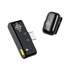 LUUCCO Microfone de Lapela Wireless MiniPods USB-C - Preto