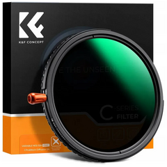 K&F CONCEPT Filtro 3em1 Polarizador + ND2-32 + Black Mist 1/4 NANO C-Series - 46mm