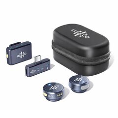 LUUCCO Kit 2 Microfones de Lapela Wireless AirWave+ Combo