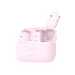 LUUCCO Kit 2 Microfones de Lapela Wireless MiniPods K2 USB-C - Rosa