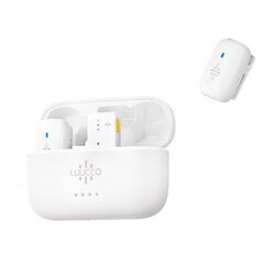 LUUCCO Kit 2 Microfones de Lapela Wireless MiniPods K2 USB-C - Branco