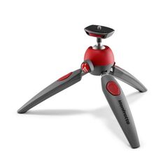 MANFROTTO Mini Trip&eacute;/Punho com Cabe&ccedil;a de Bola PIXI EVO - Vermelho