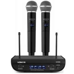 VONYX WM82 Kit de Microfone de M&atilde;o Wireless UHF