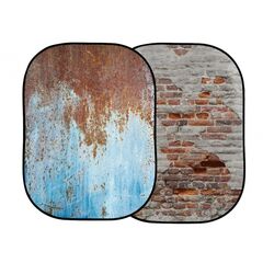 MANFROTTO Urban Fundo de Tecido Dobr&aacute;vel Rusty Metal/Plaster Wall 150x210cm