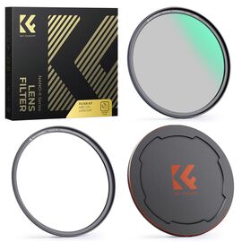 K&F CONCEPT Kit de Filtro Magnético CPL + Tampa de Proteção 62mm
