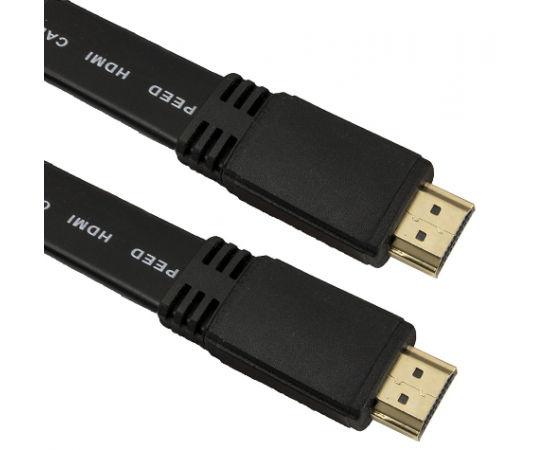 ESPERANZA Cabo " Flat " HDMI Dourado 3D V1.4b 4Kx2K Macho /HDMI Macho - 3m