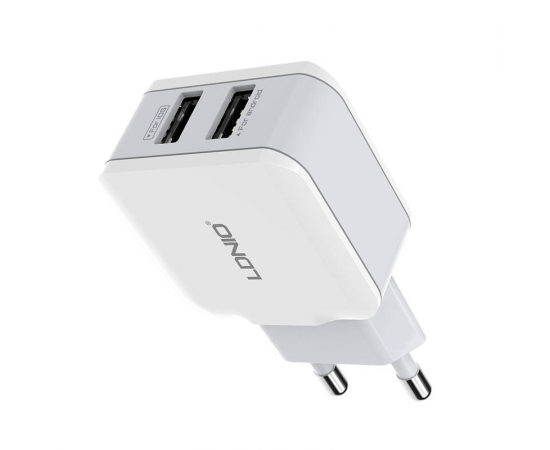 LDNIO Wall charger A2202 2x USB 12W - Branco