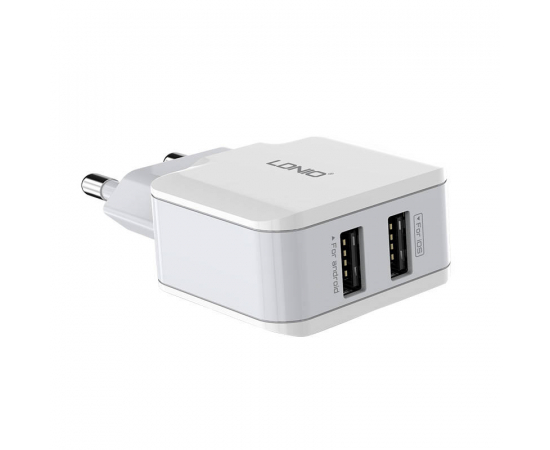 LDNIO Wall charger A2202 2x USB 12W - Branco