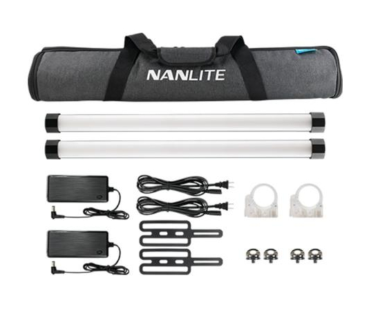 NANLITE Iluminador LED RGB Pavotube II 15x 2KIT  Bateria