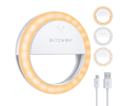 BLITZWOLF Clip-on Ring Fill Light BW-SL0 Pro LED