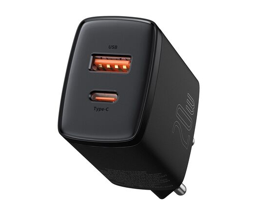 BASEUS Transformador USB 20W Preto