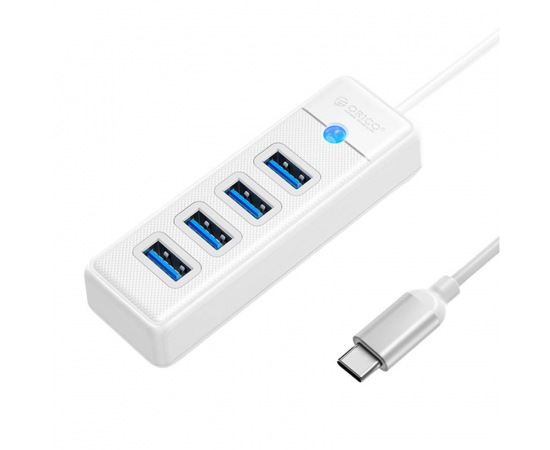 ORICO Hub USB para 4xTipo - C 3.0 Branco - 0.15m