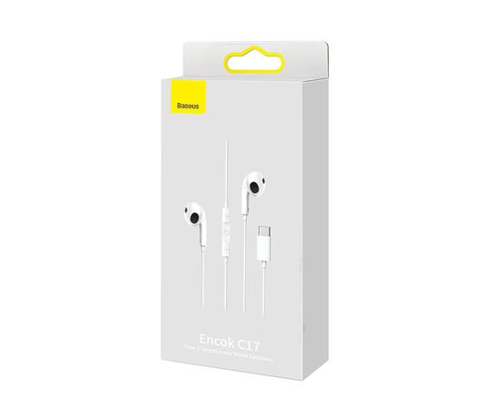 BASEUS Encok C17 Earphones - Branco