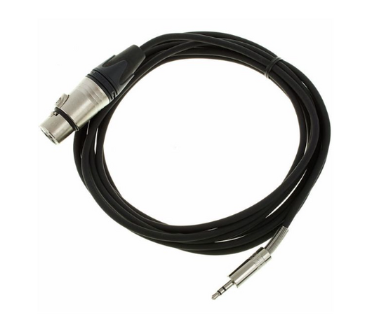 DREITEC Cabo XLR Femea / 3.5 mm Jack Stereo - 3M