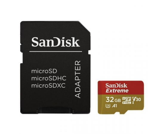 SANDISK Extreme microSDHC A1 Classe 10 U3 UHS-I + Adaptador - 32GB