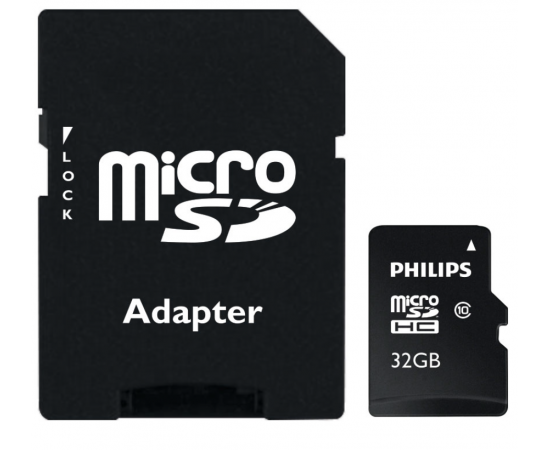 PHILIPS microSDHC Classe 10 U1 UHS-I + Adaptador - 32GB