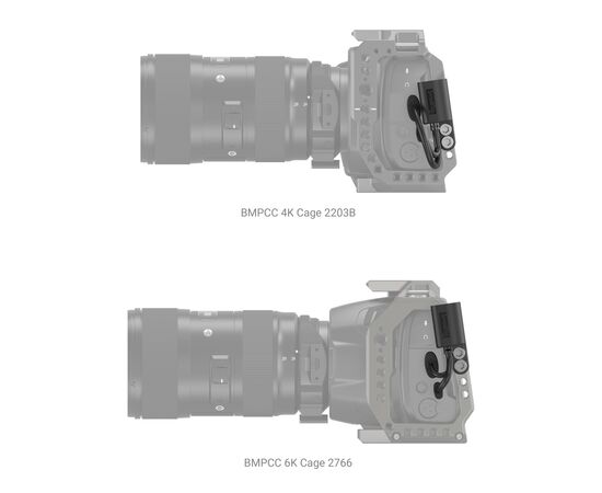 SMALLRIG 2960 Adaptador HDMI e Type-C para cage de Blackmagic Pocket Cinema Camera 4K e 6K