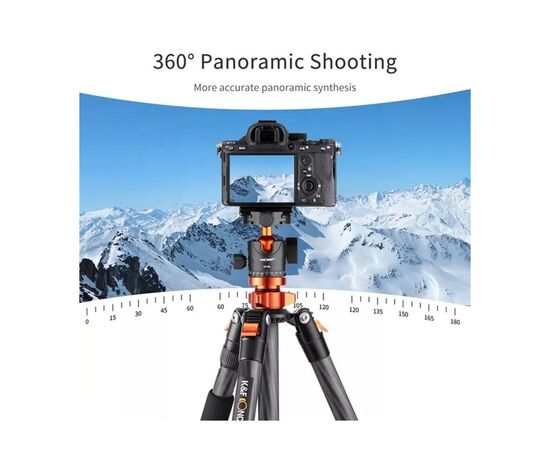 K&F CONCEPT Tripé/Monopé de Carbono SA254C1 + Cabeça de Bola