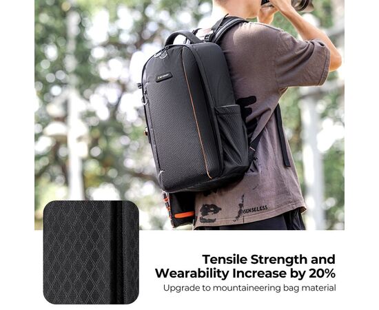 K&F CONCEPT Mochila Multifuncional Camera Backpack KF13.140 - 15L (Preto)