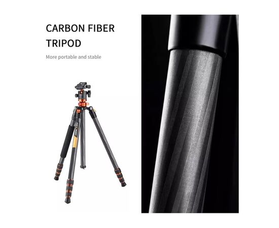 K&F CONCEPT Tripé/Monopé de Carbono SA254C1 + Cabeça de Bola