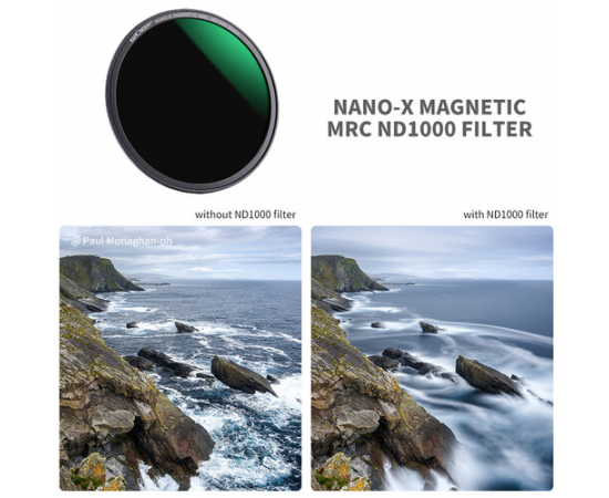 K&F CONCEPT Kit de Filtros Magnéticos UV CPL e ND1000 77mm