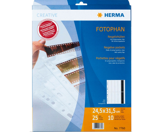 HERMA Capas para Portfólio de Película 120mm - 25 Unidades