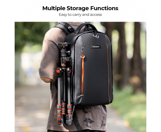 K&F CONCEPT Mochila Multifuncional Camera Backpack KF13.140 - 15L (Preto)