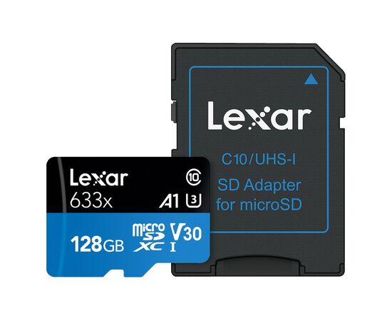 LEXAR Professional microSDXC 633x 100MB/s Classe 10 U3 UHS-I - 128GB