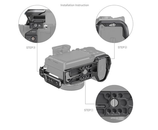 SMALLRIG 3710 "Rhinoceros" Kit Cage para Sony Alpha 7R V / Alpha 7 IV / Alpha 7S III