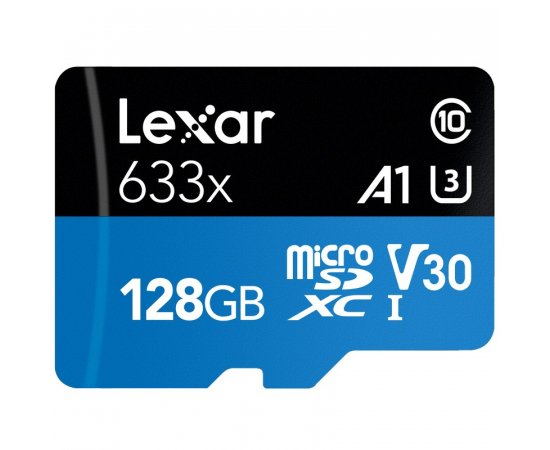 LEXAR Professional microSDXC 633x 100MB/s Classe 10 U3 UHS-I - 128GB