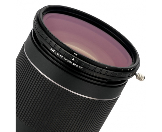 JJC Filtro ND Variável + CPL ND2-32 2 em 1 F-NC77 77mm - 82mm