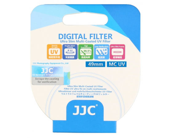 JJC Filtro MC UV Ultra-Slim F-MCUV49 49mm - Prata