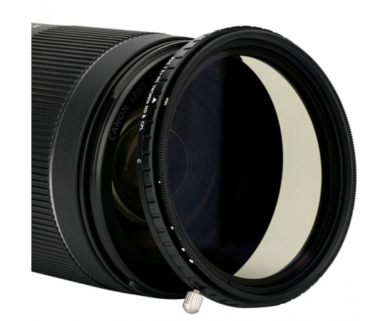 JJC Filtro ND Variável + CPL ND2-32 2 em 1 F-NC77 77mm - 82mm