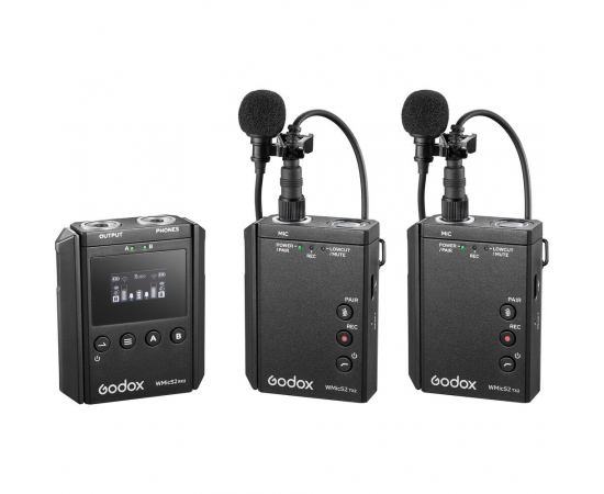 GODOX WicS2 Sistema de Microfone UHF Wireless Kit 2