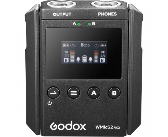 GODOX WicS2 Sistema de Microfone UHF Wireless Kit 2
