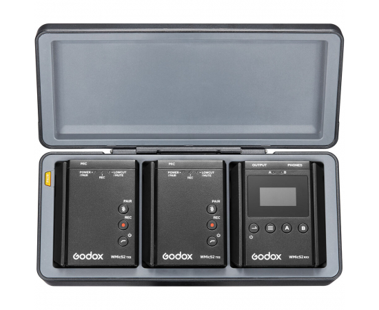 GODOX WicS2 Sistema de Microfone UHF Wireless Kit 2