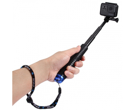 PULUS Selfie Stick para Action Cam Preto