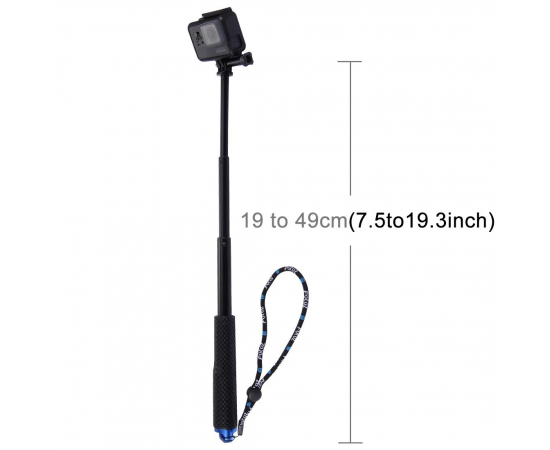 PULUS Selfie Stick para Action Cam Preto