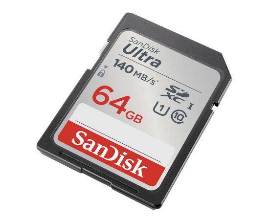 SANDISK Cartão de Memória ULTRA SDXC 64GB 140MB/s UHS-I Class 10 SDSDUNB-064G-GN6IN