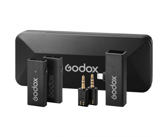 GODOX MoveLink Mini LT 2 Kit Microfone Wireless Duplo - Preto