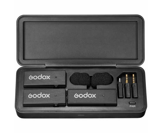 GODOX MoveLink Mini LT 2 Kit Microfone Wireless Duplo - Preto