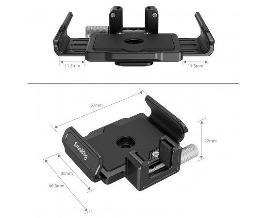 SMALLRIG Montagem SSD 3272 T5/T7 para BMPCC 6K PRO