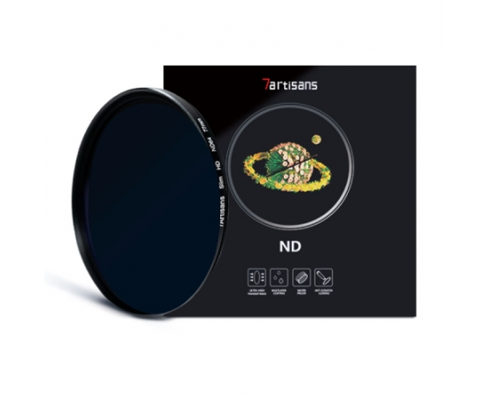 7ARTISANS Filtro Densidade Neutra Slim HD ND64-6 stops 82mm