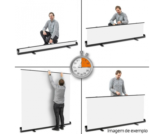 WALIMEX PRO Fundo Roll-Up 210x220cm - Branco